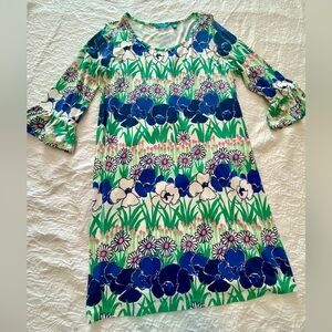 Tori Richard Honolulu Floral Shift Dress XL Made in Hawaii